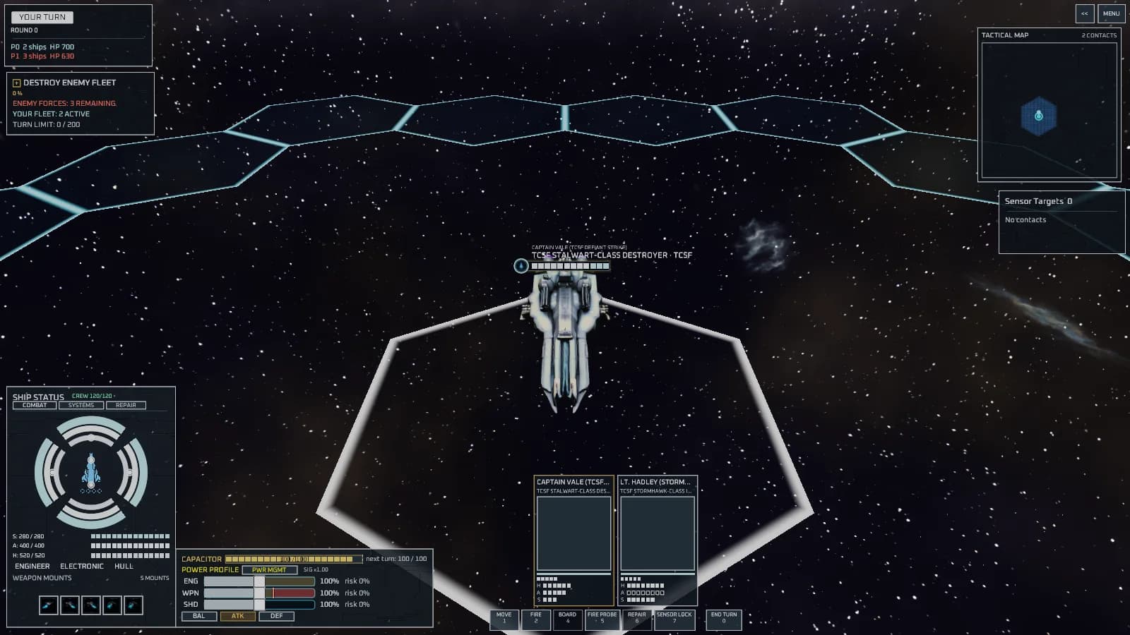 Tactical combat gameplay on a three-dimensional hex grid.